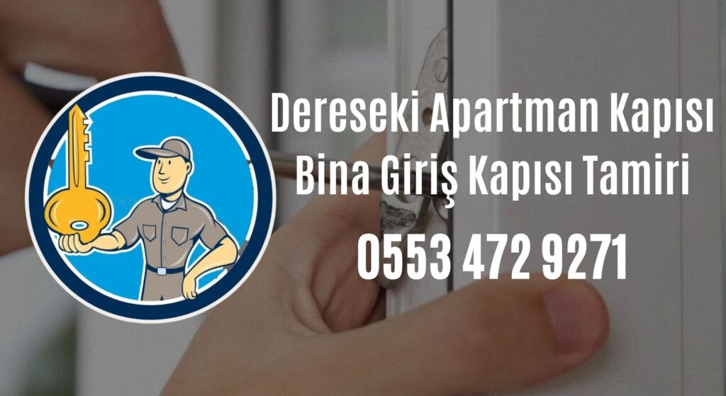 Dereseki Apartman Kapısı Bina Giriş Kapısı Tamiri